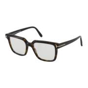 Tom Ford Rektangulära Havana Glasögon Brown, Unisex