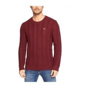 Tommy Hilfiger Jersey Cable Tommy Jeans Red, Herr