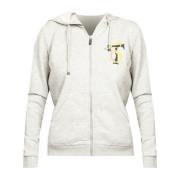 Trussardi Sport Hoodie med Logo Print Gray, Dam