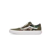 Vans Camo Olive/White Sneakers Green, Herr