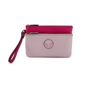 Versace Rosa Kalvskinn Pouch Clutchväska Pink, Dam