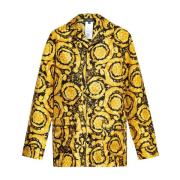 Versace Siden pyjama topp Yellow, Dam