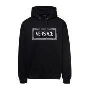 Versace Svarta Vintage Logo Sweaters Black, Herr