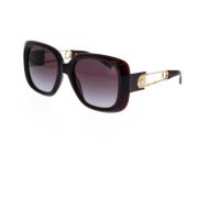 Versace Modiga fyrkantiga solglasögon med metallarmar Red, Unisex