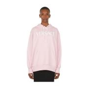 Versace Ventagli Hoodie Pink, Dam