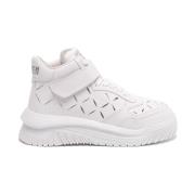 Versace `Odissea` Mid-Top Sneakers White, Herr