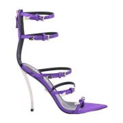 Versace Kvinnors Skor Sandaler Lila Ss23 Purple, Dam