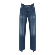 Victoria Beckham Straight leg jeans Blue, Dam