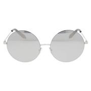 Victoria Beckham Stiliga solglasögon, Supra Round Design Gray, Dam