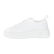 Armani Exchange Chunky Action Läder Sneakers White, Dam