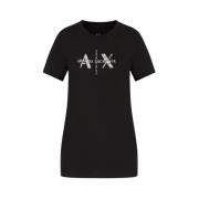 Armani Exchange Grundläggande T-shirt Black, Dam