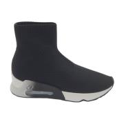 ASH Sneakers med Geometriskt Mönster av Lycra Black, Dam