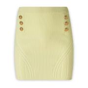 Balmain Kort kjol Yellow, Dam