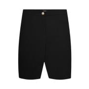 Balmain Svarta cyklist bermuda shorts Black, Herr