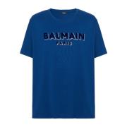 Balmain T-shirt Blue, Herr