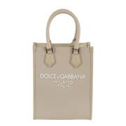 Dolce & Gabbana Nylon+Vit.Liscio Herrväska Beige, Herr