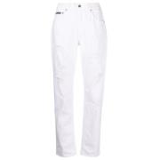 Dolce & Gabbana Slitna Boyfriend Jeans White, Dam