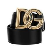 Dolce & Gabbana Bälte med DG Logo Black, Dam