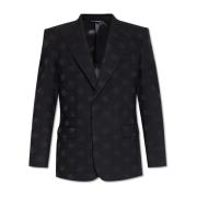 Dolce & Gabbana Blazer med logotyp Black, Herr