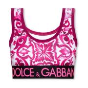 Dolce & Gabbana Top med logotyp Pink, Dam