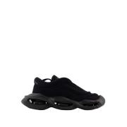Dolce & Gabbana Svarta Wave Lace Up Sneakers - Polyester Black, Herr