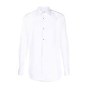 Dolce & Gabbana Vit Kontrasterande Tuxedo Skjorta White, Herr