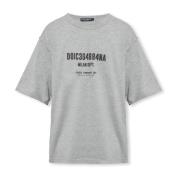 Dolce & Gabbana Tryckt T-shirt Gray, Herr