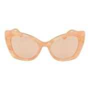 Dolce & Gabbana Fjärilsstil Solglasögon för Moderna Kvinnor Pink, Dam