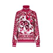 Dolce & Gabbana Majolica-print Bomberjacka Multicolor, Dam