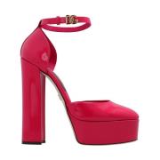 Dolce & Gabbana Mörkrosa Platform Pumps Pink, Dam