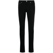 Dolce & Gabbana Lyxiga Svarta Straight Jeans Black, Dam