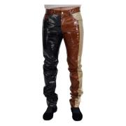 Dolce & Gabbana Multifärgad Skimrande Slim Fit Herr Jeans Multicolor, ...