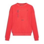 Dolce & Gabbana Tryckt sweatshirt Red, Herr