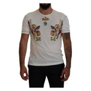 Dolce & Gabbana Vit Tryckt Herr T-shirt White, Herr