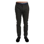 Dolce & Gabbana Slim-Fit Byxor - Grå, Hög Kvalitet Rabatterad Gray, He...