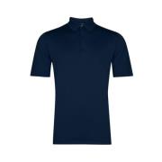 John Smedley Navy Polo Shirt Mycroft Sea Island Blue, Herr
