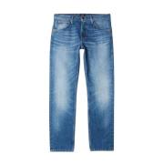 Lee Selvedge Jeans Komfort Passform Dragkedja Stängning Blue, Herr