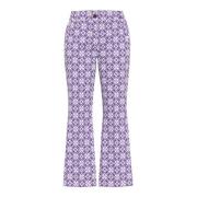 Marella Wide Trousers Purple, Dam