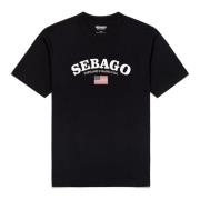 Sebago T-Shirts Blue, Herr