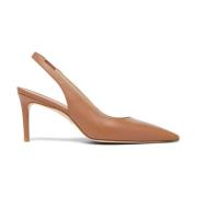 Stuart Weitzman 75mm Slingback Pump Brown, Dam