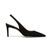 Stuart Weitzman Sofistikerad Mocka Slingback Pump Black, Dam