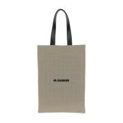 Jil Sander Klassisk Book Tote Bag Beige, Herr