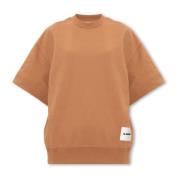 Jil Sander T-shirt med logotyp Brown, Dam