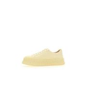 Jil Sander Vit. Agnellato 999 N Sneakers Beige, Dam