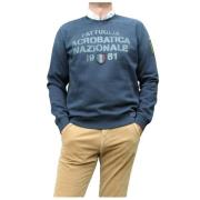 Aeronautica Militare Vintage Tvättad Sweatshirt Blue, Herr