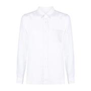 120% Lino Formal Shirts White, Herr