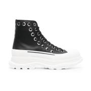 Alexander McQueen Svarta Tread Slick Ankelboots Black, Herr