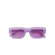Alexander McQueen Lila fyrkantiga solglasögon för kvinnor Purple, Dam