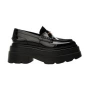 Alexander Wang Elegant Glossy Loafers Black, Dam