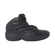 Alexander Wang Läder Sneakers med Aw Hoop Black, Dam